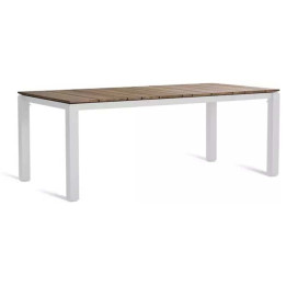 Table à manger avec plateau en teck - MACHAR - OASIQ