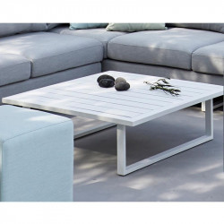 Table Basse de jardin carrée design  - GOA - lemobilierdejardin.fr